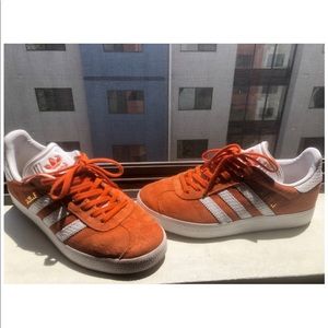 Adidas Originals Girls Gazelle Orange Suede